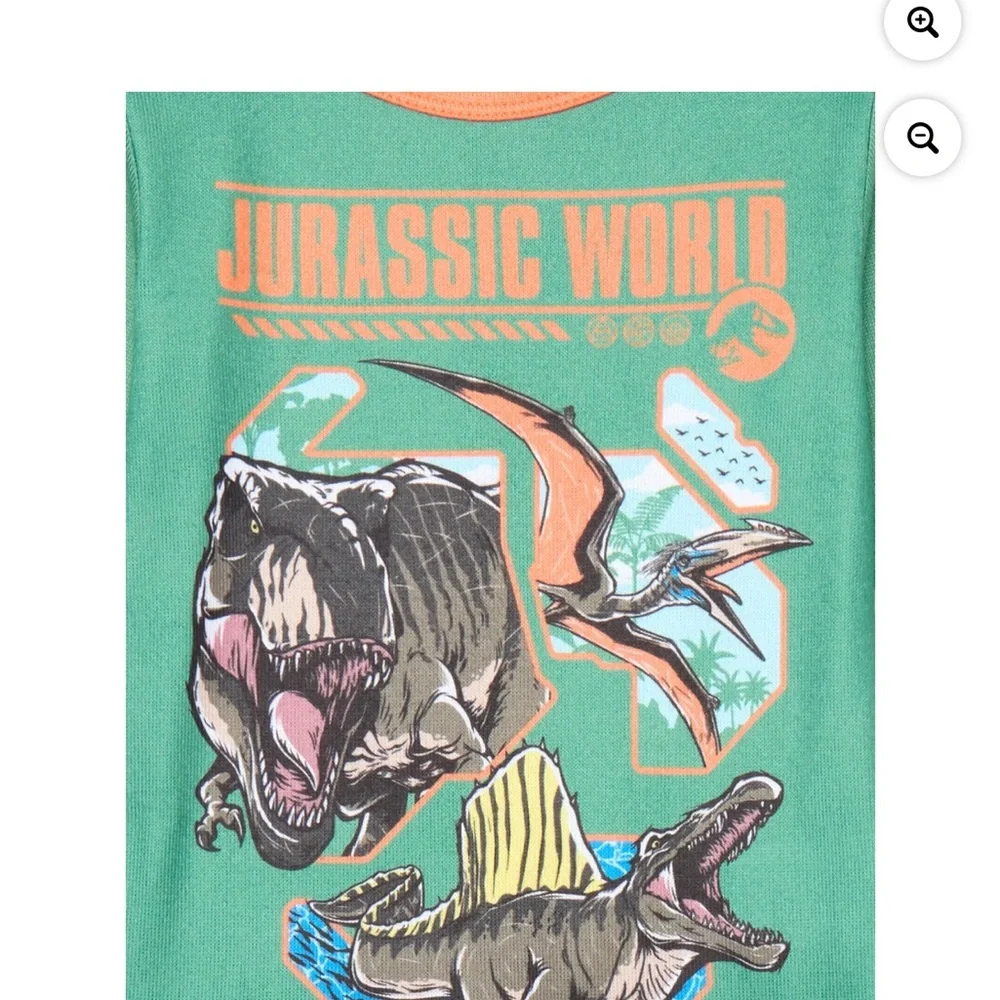 Jurassic park 2 piece set pajama